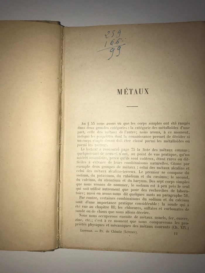 Précis de chimie 1914 Lespieau - photo numéro 7