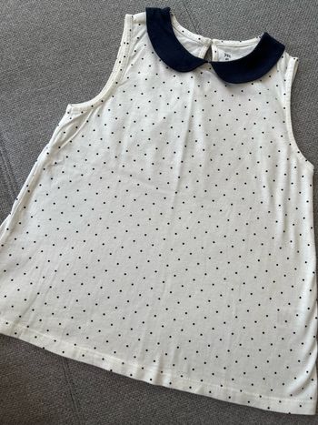 Top sans manches col Claudine Fille 8 ans