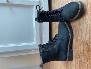 Bottines Tamaris cuir marine 37