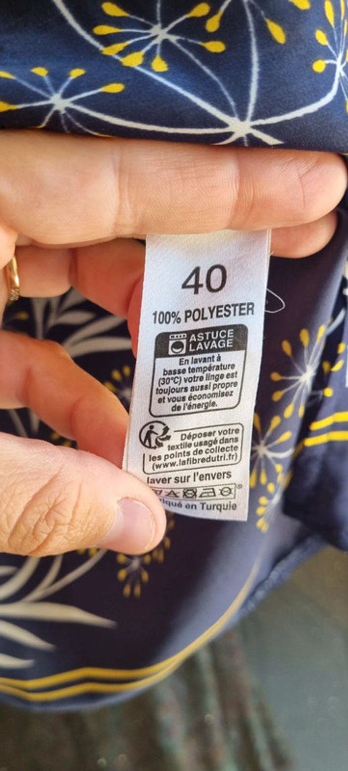 Tunique bleue à motifs - photo numéro 4