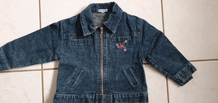 Veste en jean fille Okaidi 12 mois vi - photo numéro 2