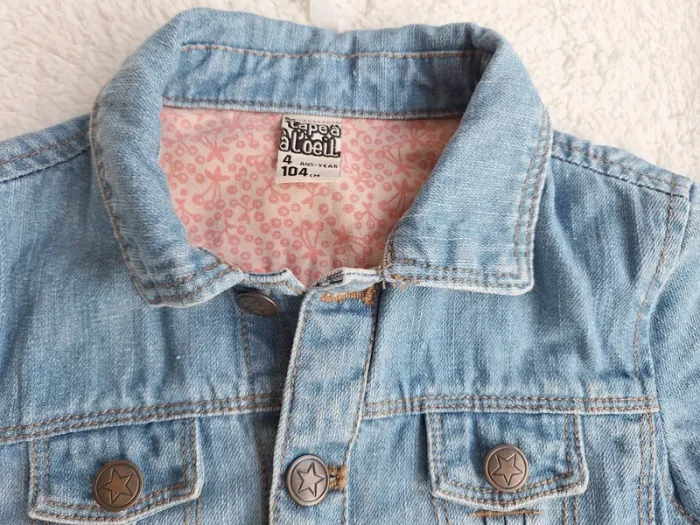 Veste jeans bleue - photo numéro 3