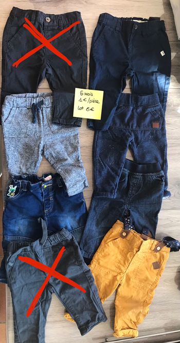 Lot pantalon 6 mois