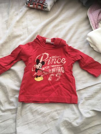 Sous pull col roulé Mickey 3 mois