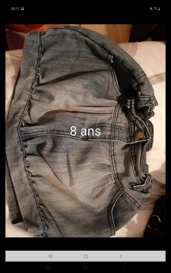 Jupe boule en jeans