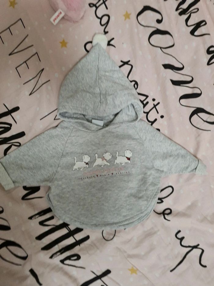 Pull à acapuche marie très bon etat 3 mois - photo numéro 3