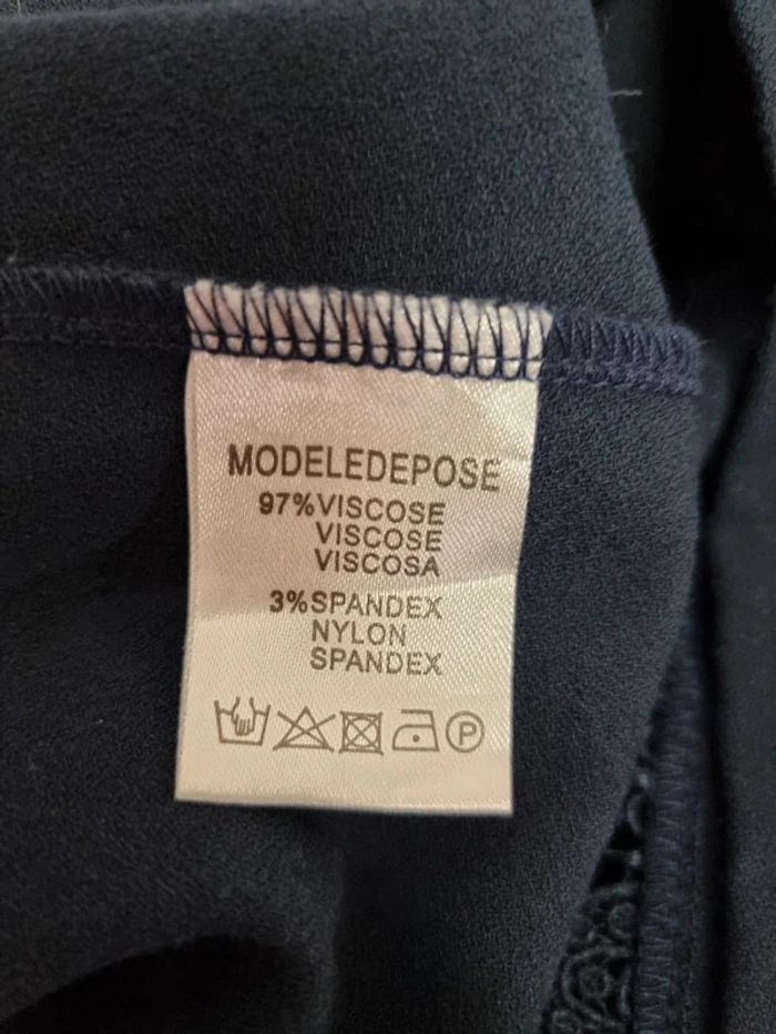 YCCO blouse marine manches longues * Taille S * - photo numéro 9