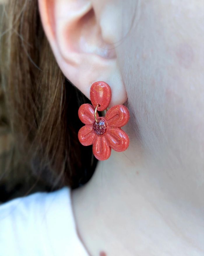 Boucles fleurs rétro - photo numéro 2