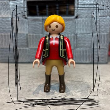 Personnage figurine femme playmobil