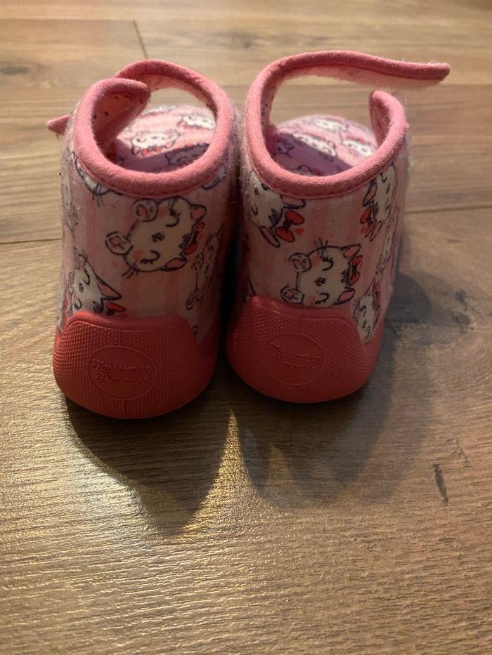 Chaussons roses chat T27 - photo numéro 3
