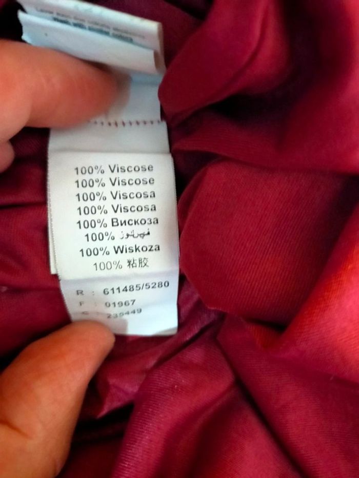 Robe courte à imprimé graphique rouge & blanc – Bizzbee – Taille XS - photo numéro 8
