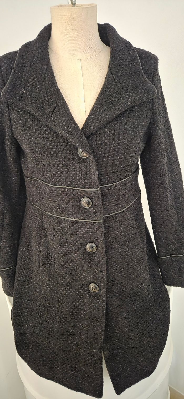 Manteau Lener Cordier laine – coupe cintrée élégante – fabrication française – taille 38 - photo numéro 2