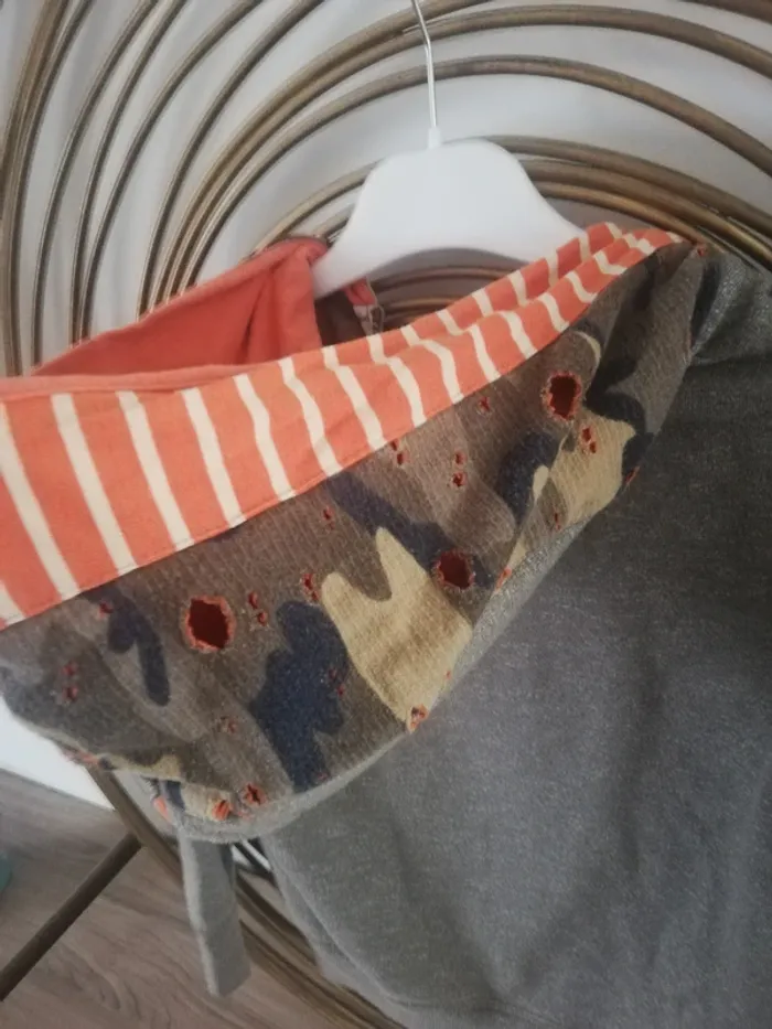 Sweat zippé à capuche IKKS T10ans - photo numéro 3