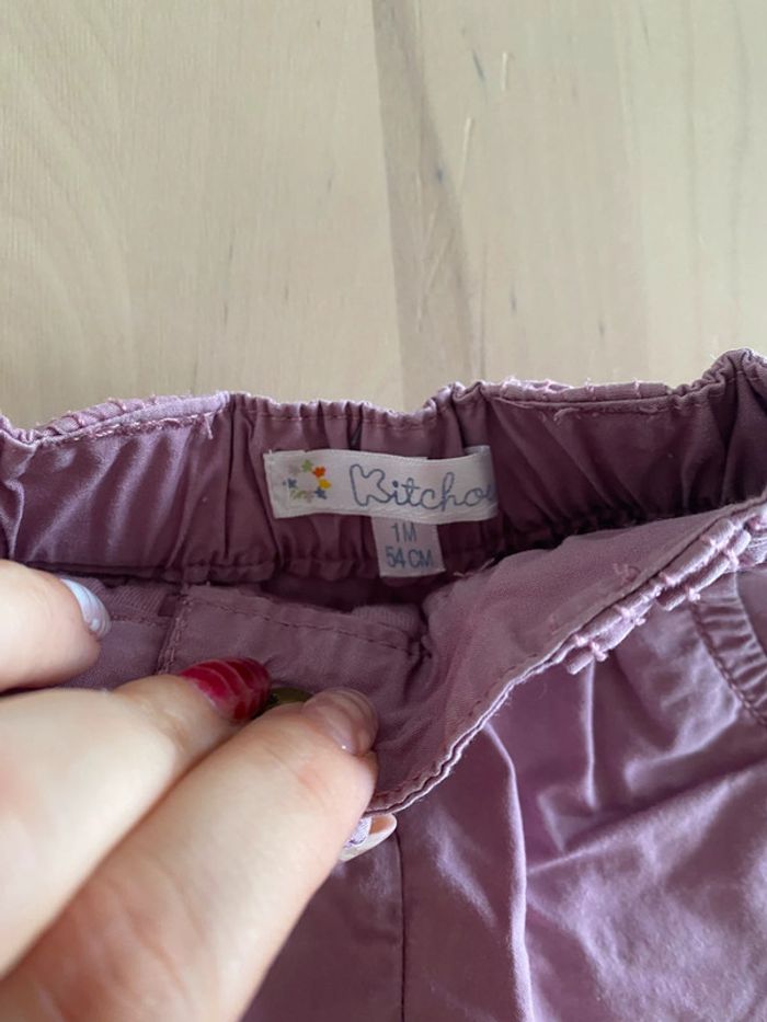 Ensemble haut + jupe + bloomer - taille 1 mois - photo numéro 4