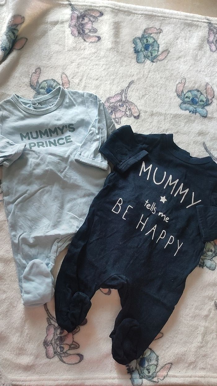 Lot 2 pyjamas 1 mois - photo numéro 2