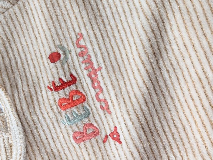 Pyjama velours bébé fille tape à l'oeil 6 mois - photo numéro 3