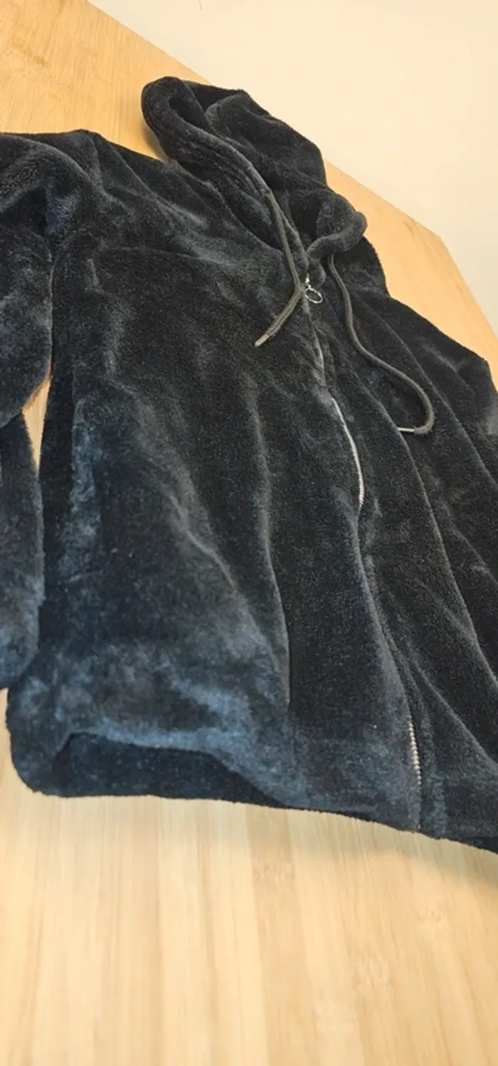 Blouson en Fausse Fourrure Noir Undiz XS - photo numéro 4