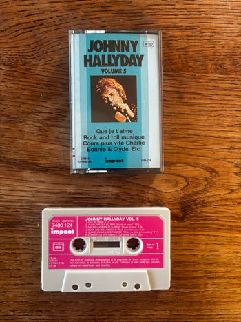 Cassette audio Johnny Hallyday volume 5