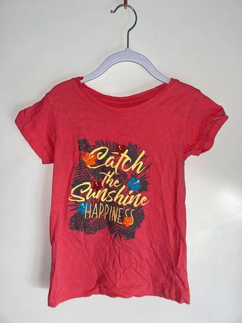 T-shirt manches courtes rose fushia - 8 ans - U Essentiel