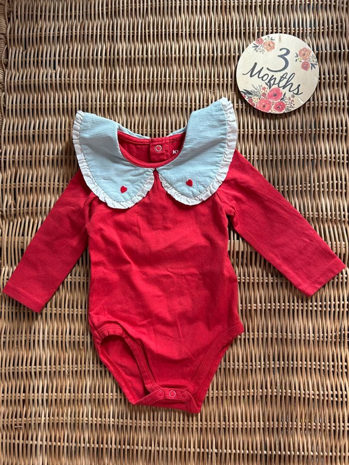 Body bébé 3 mois Kiabi - col Claudine