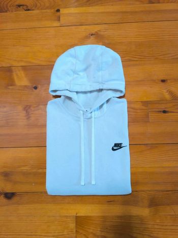 Sweat à capuche Nike - Blanc - Logo Brodé - Taille S