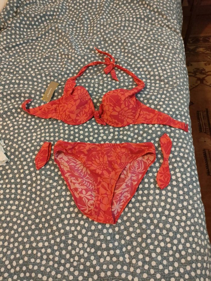 bikini maillot de bain rose  2 pieces Darjeeling 38 et 90C
