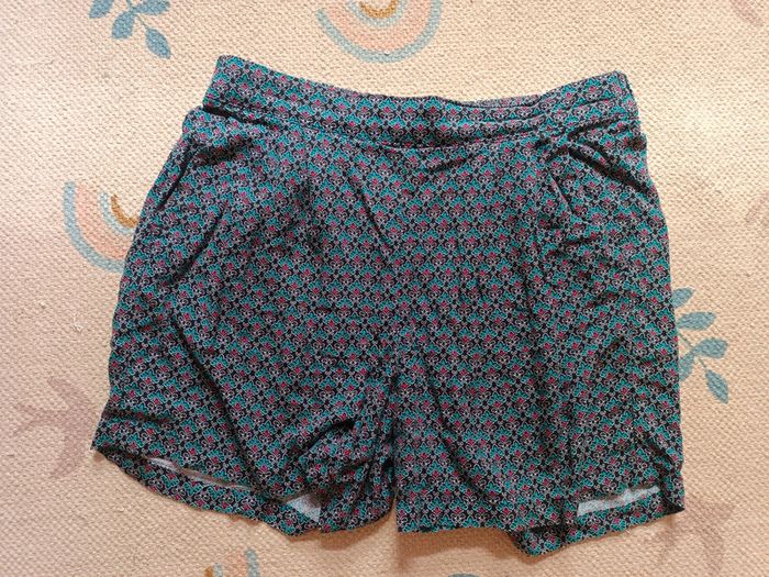Short noir léger coton été s 36