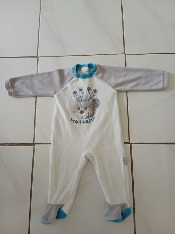 Pyjama garcon d hiver en coton taille 6 mois marque absorba - photo numéro 6
