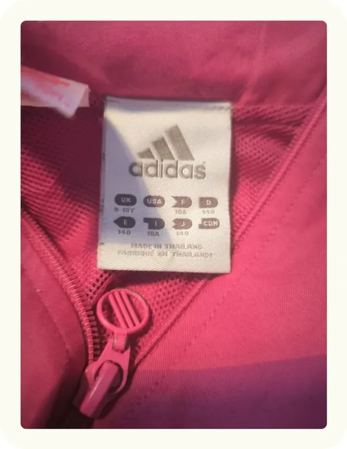 Veste sport enfant fille Adidas Taille 10 ans - photo numéro 6