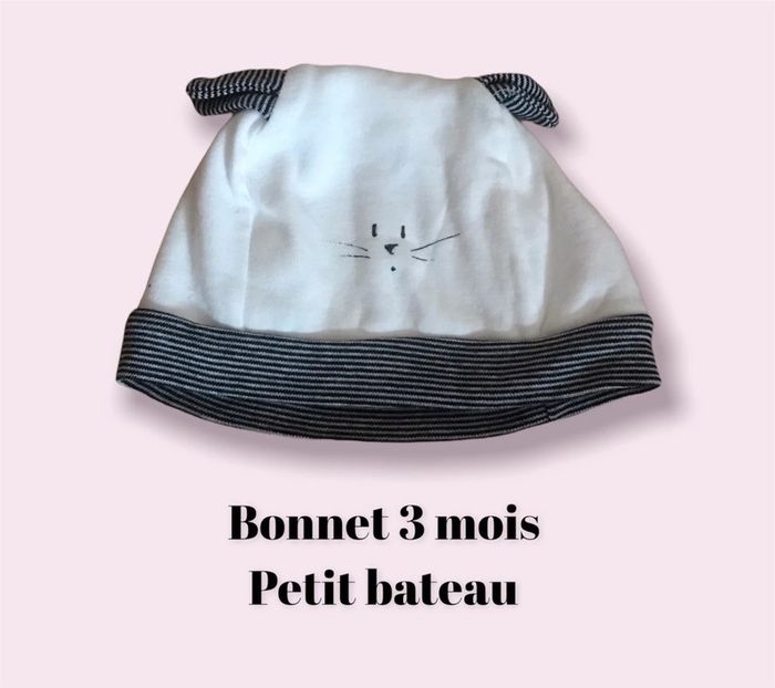 Bonnet 3 mois petit bateau
