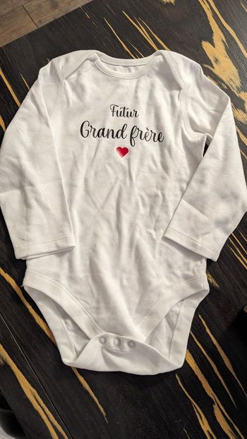 Body manches longues futur grand frère annonce grossesse