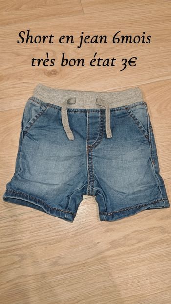 Short en jean 6mois