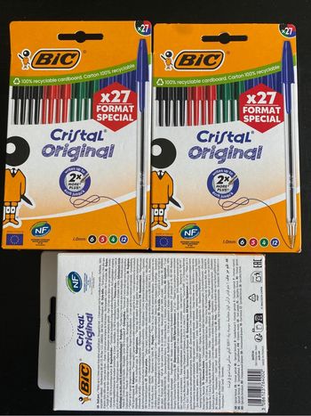 81 stylos bille cristal pointe moyenne bic