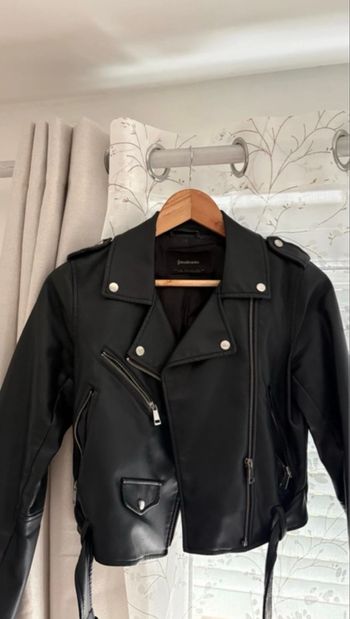 Veste en cuir Stradivarius - Taille 34