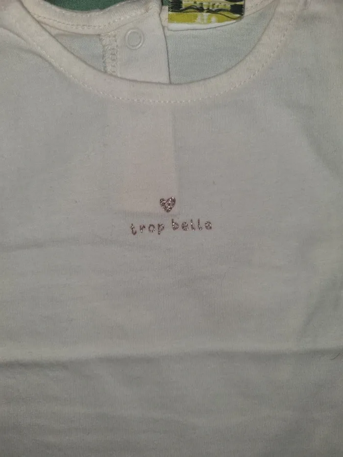 Tee-shirt manches longues taille 9 mois - photo numéro 3