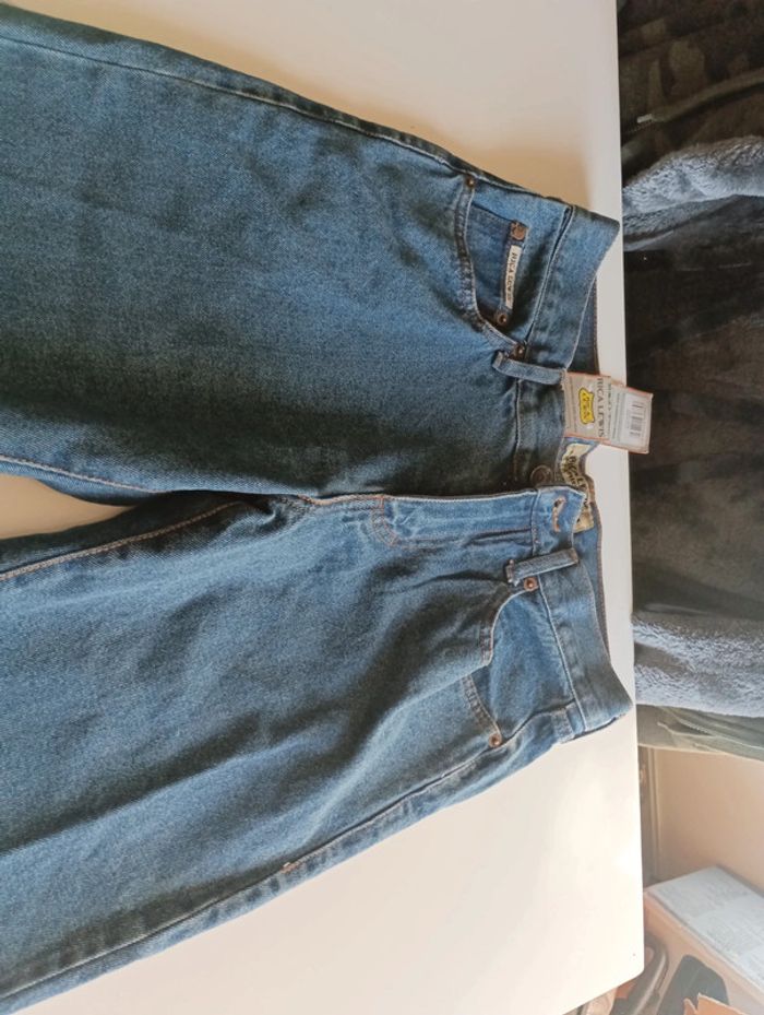 Pantalon jeans homme Rica Lewis taille 38 coupe droite neuf - photo numéro 4