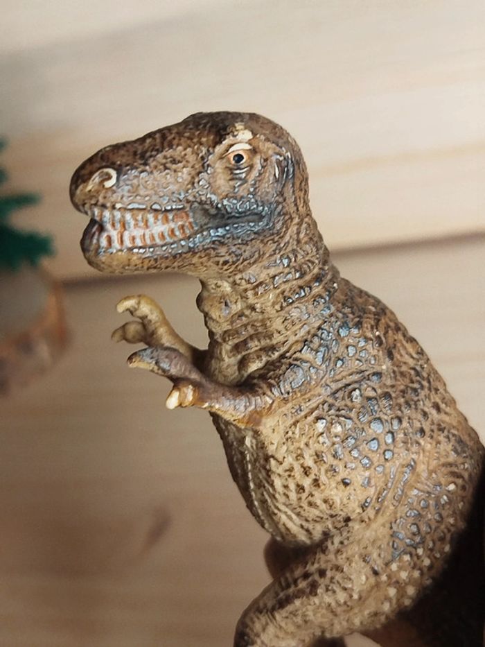 Schleich dinosaure T-rex marron Figurine vintage - photo numéro 3
