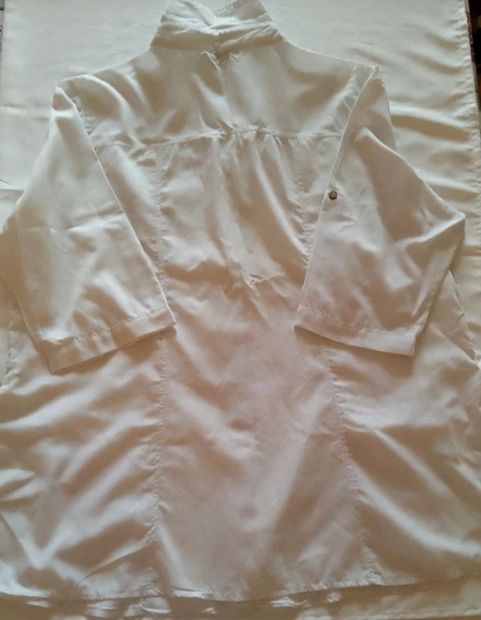 Chemise manches 3/4 femme blanche - photo numéro 3