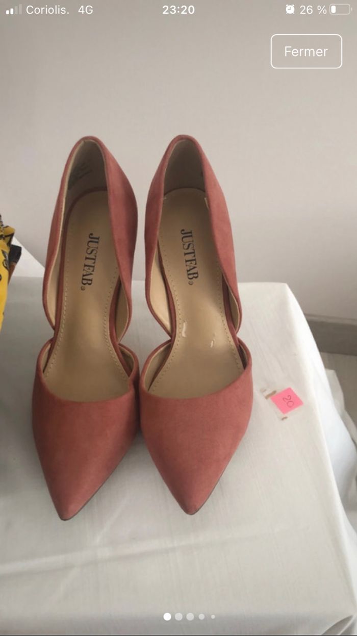 Escarpins rose/ talons aiguilles