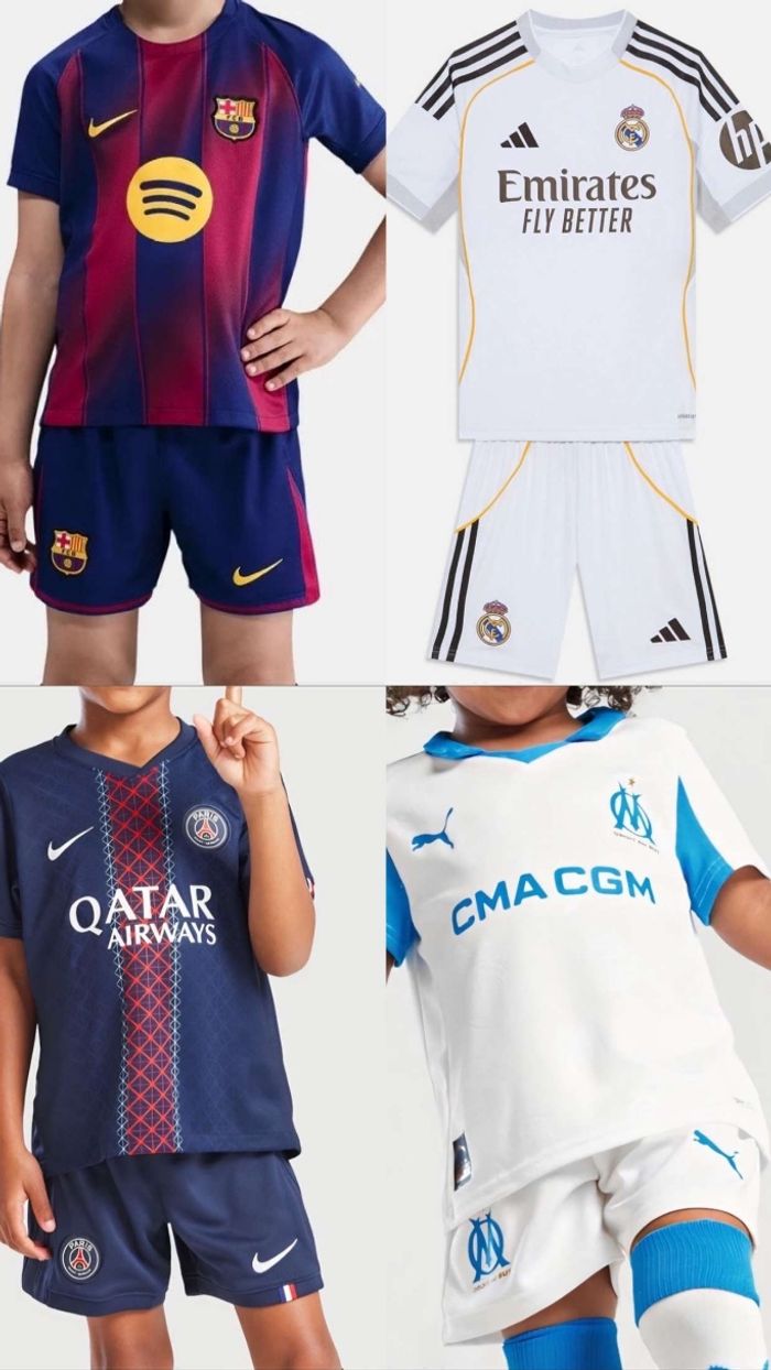 Ensemble foot Marseille paris real barca