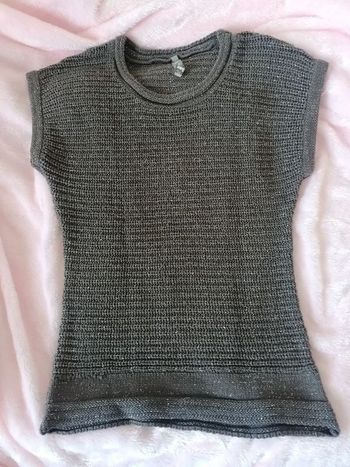 Pull tunique à paillettes