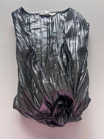 Combi-short argentée H&M taille M/38