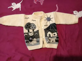 Gilet en laine artisanal 18 mois
