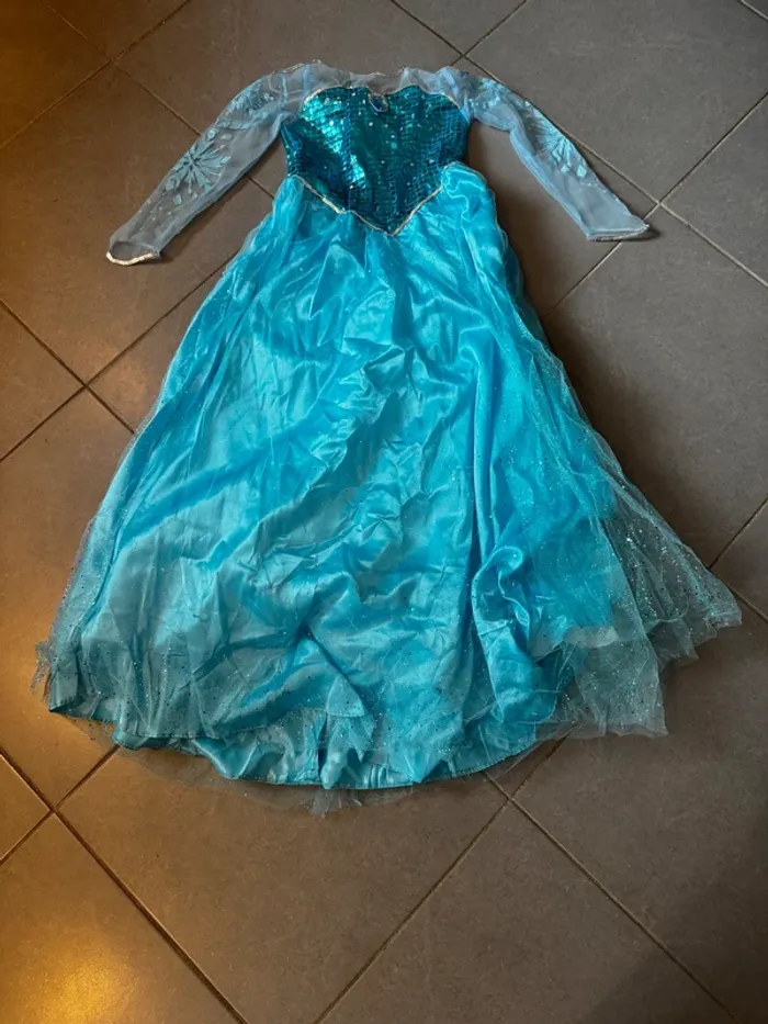 Robe de princesse - Cesar / Type Reine des Neiges / Elsa - 8/10 ans