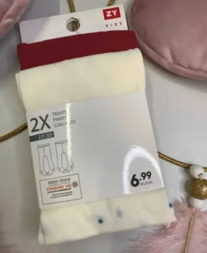 Lot de 2 collants fille fin - Taille 27/30 - photo numéro 2