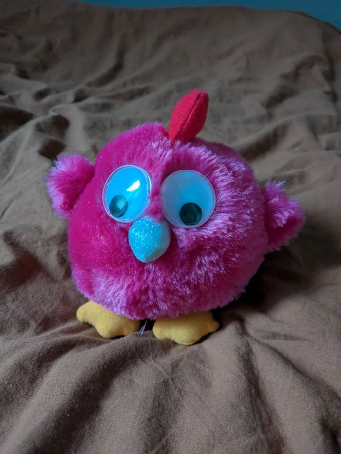 Boule poule peluche bruit jeminu