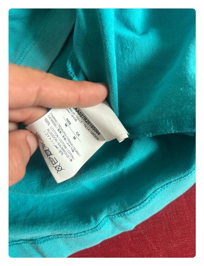 T-shirt Off White taille S/M vert menthe - photo numéro 5