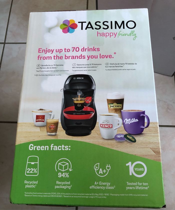 Tassimo happy neuve dans son emballage - photo numéro 2