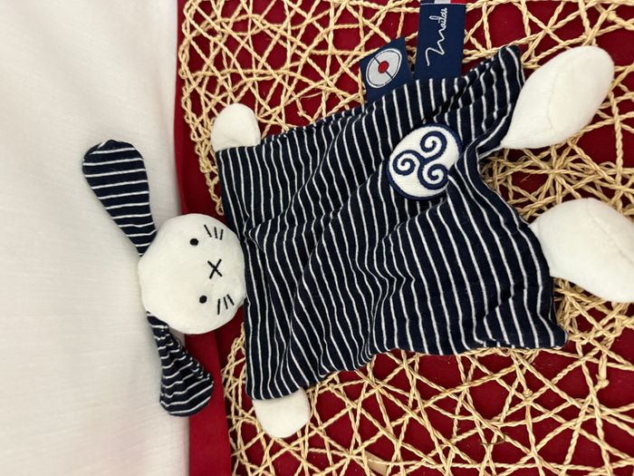 Doudou Plat Chien carré Bretagne – Collection Mer d’Iroise Maïlou - photo numéro 5