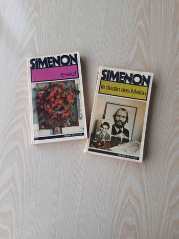Lot de 2 livres Simenon